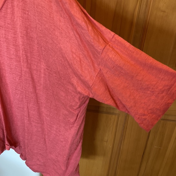 Eileen Fisher Pink V-Neck Tunic - Picture 3 of 7